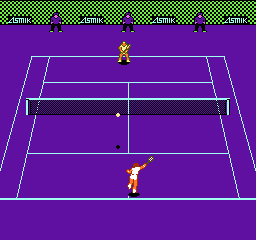 Four Players Tennis screenshot 3 for NES
